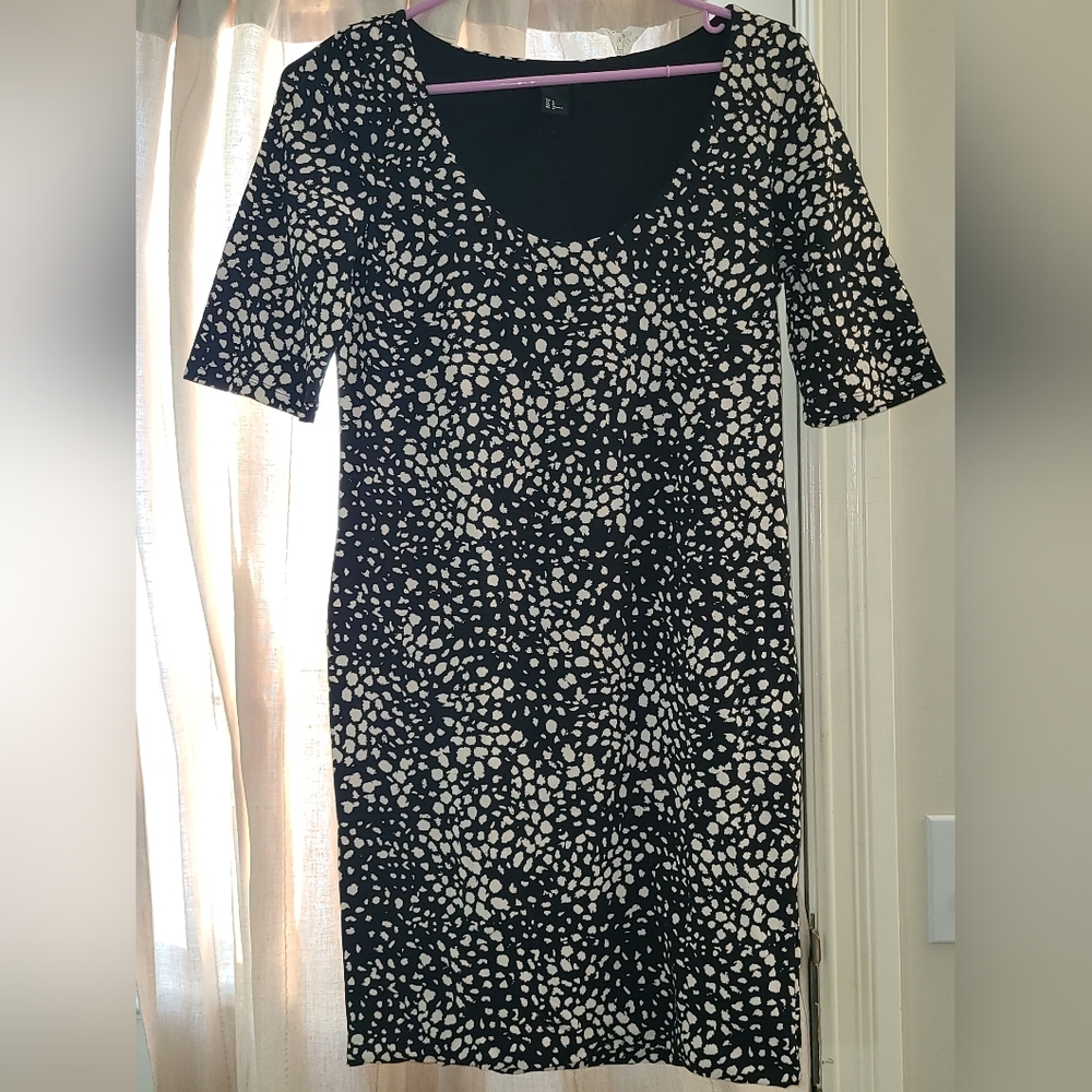 H&M Black and White Dress